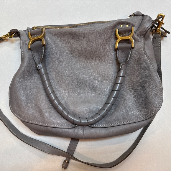 Chloe Marcie Medium Leather Satchel - Picture 2 of 7